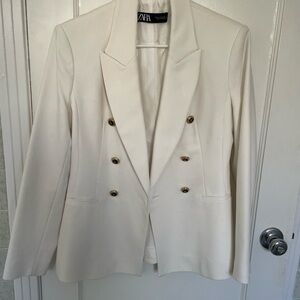 Zara Women's White Blazer